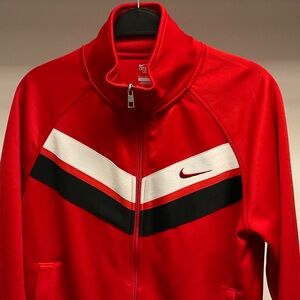 Men’s Nike Red and Black Track Jacket